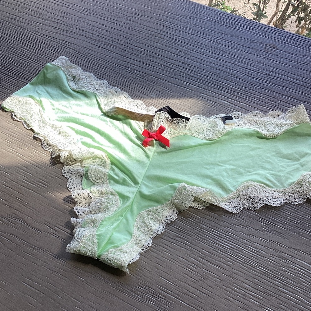 Victoria's Secret Mint Green Lace Panties